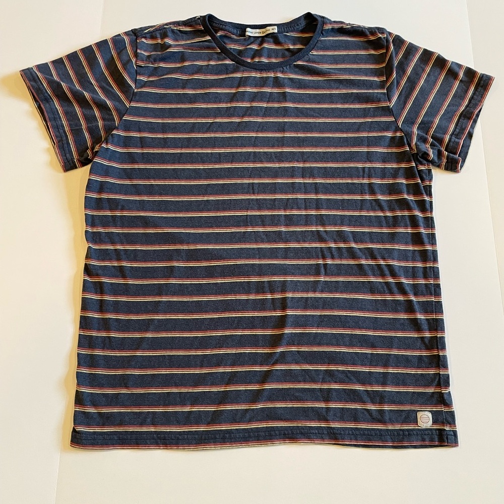 Marine Layer Men’s Signature Crew Tee Size M/L
Navy Sunset Stripe
